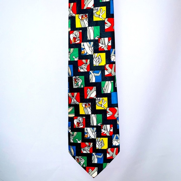 Warner Bros. Other - Vintage 1995 Looney Tunes Mania Bugs Bunny Cartoon Men’s Neck Tie